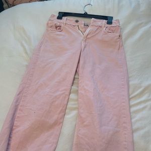Pink Zara high waisted jeans